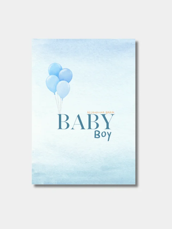 Baby boy geboorte kaart