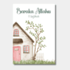 A6 Housewarming Kaarten 10,5X14,8cm voorkant Islamitische Housewarming Kaart