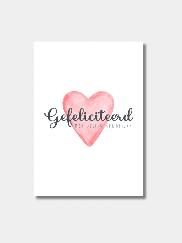 Gefeliciteerd met jullie huwelijk