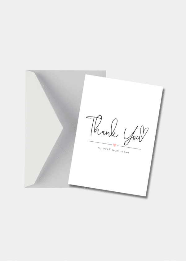 Thank you jij bent mijn steun kaart