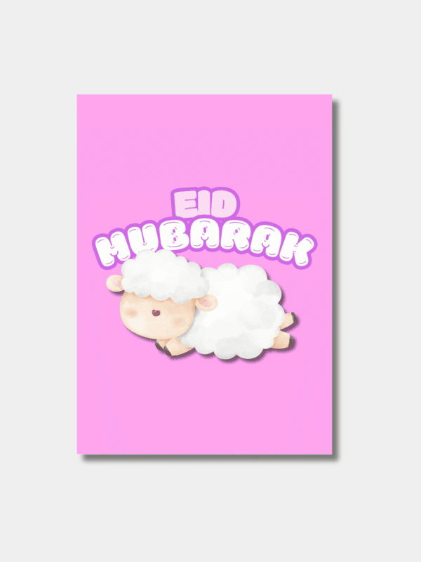 Eid Mubarak meisjes kaart