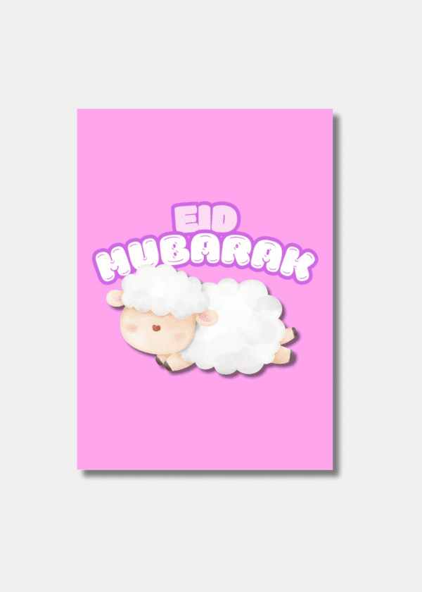 Eid Mubarak meisjes kaart