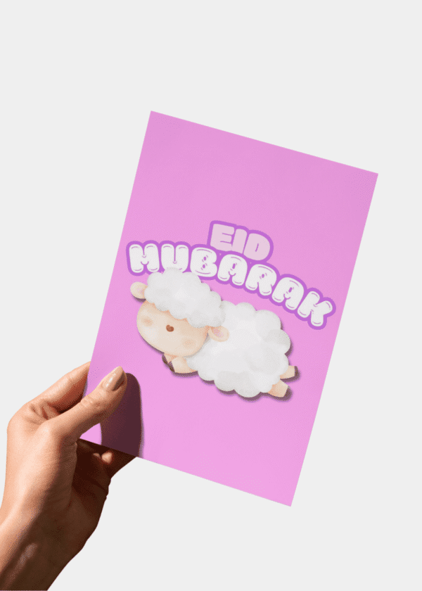 Eid Mubarak meisjes kaart