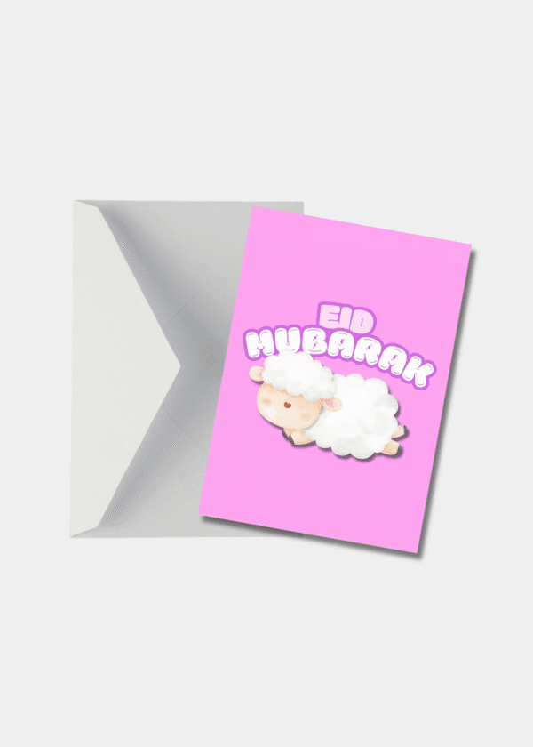 Eid Mubarak meisjes kaart
