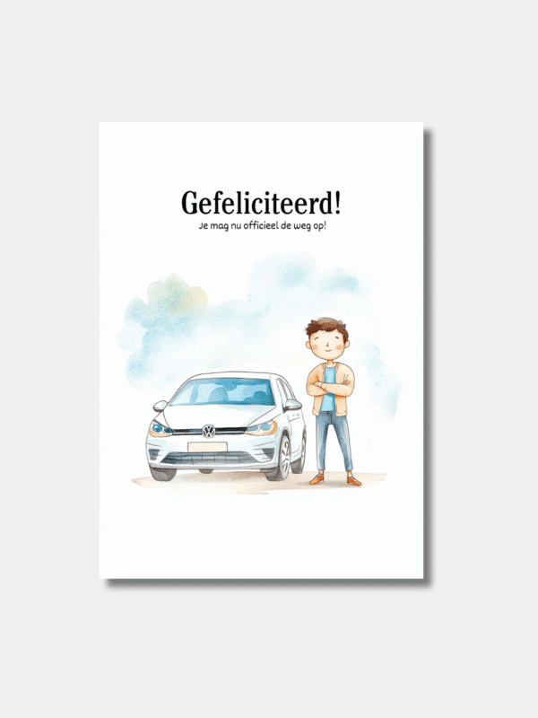 Gefeliciteerd met je rijbewijs!