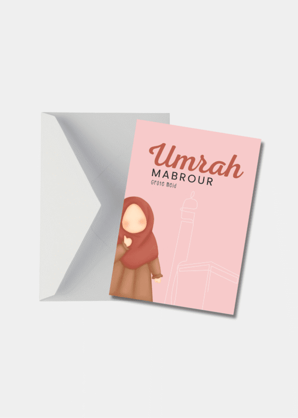 Umrah Mabrour Grote Meid A6 Kaart (3) Umrah Mabrour Grote Meid