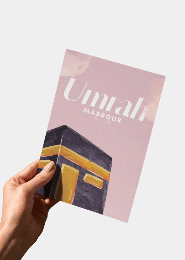 Umrah Mubarak Lieve Zus Kaart