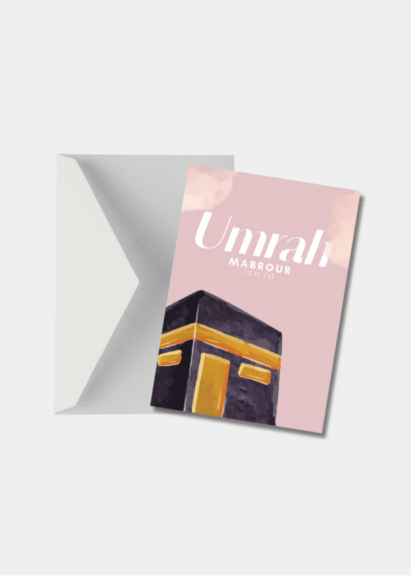 Umrah Mubarak Lieve Zus Kaart