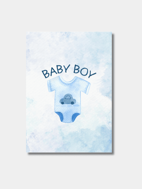 Zwangerschapskaart Jongen Allahumma Barik | Baby Shower Kaart