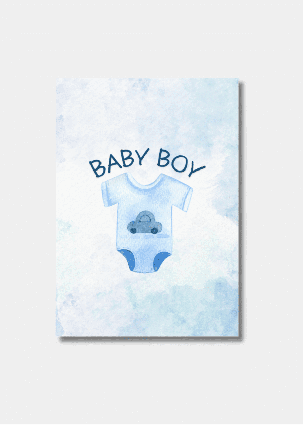 Zwangerschapskaart Jongen Allahumma Barik | Baby Shower Kaart