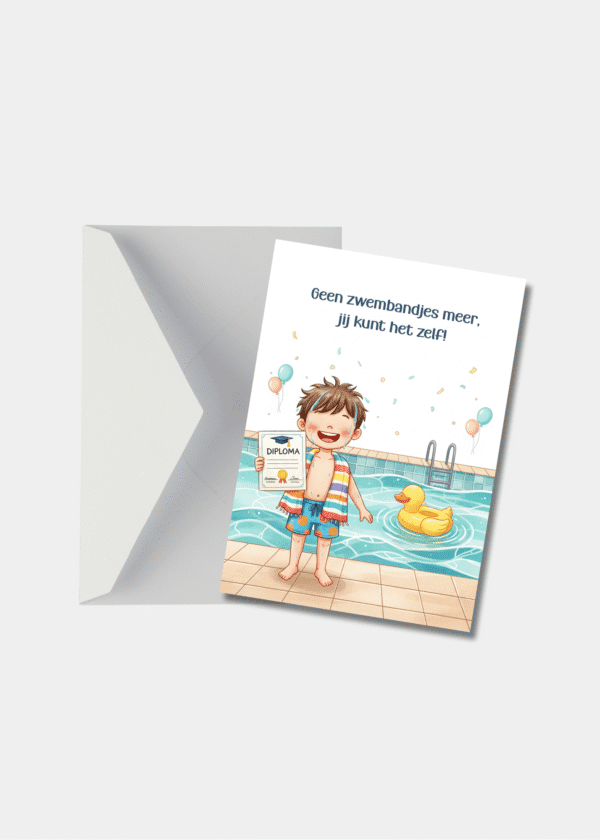 Gefeliciteerd met je zwemdiploma!
