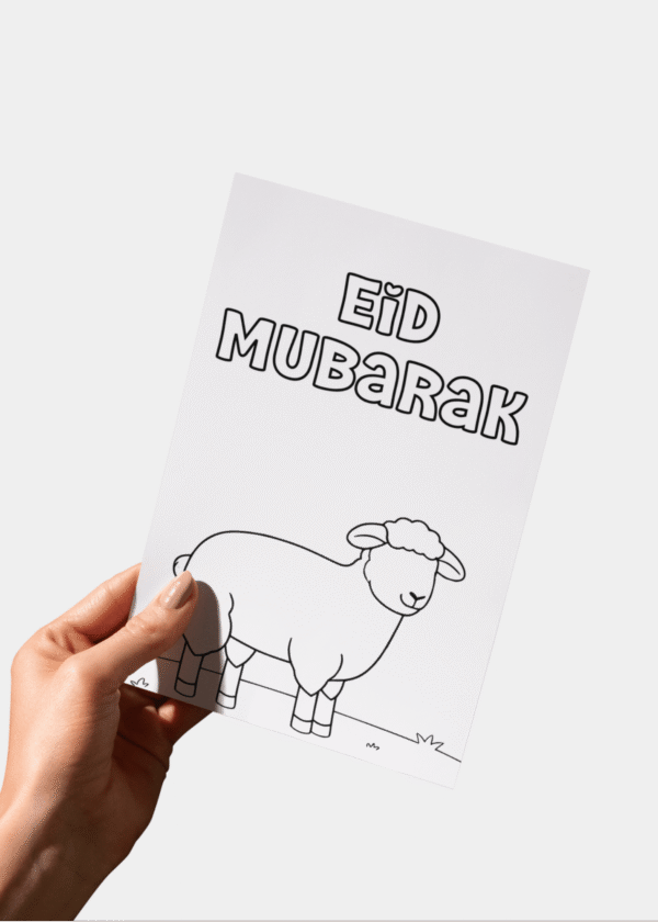 Eid Mubarak inkleur kaart