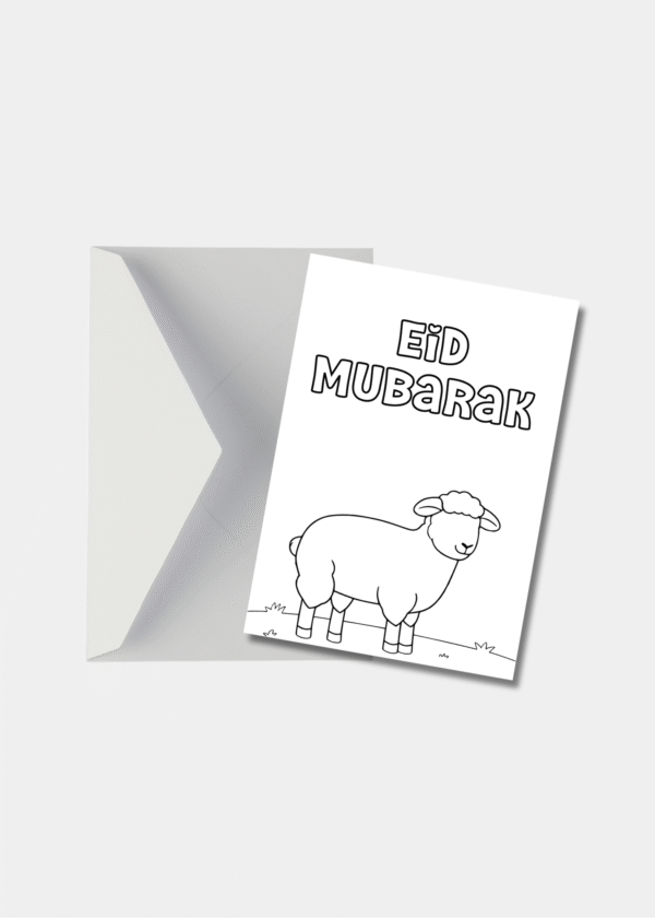 Eid Mubarak inkleur kaart