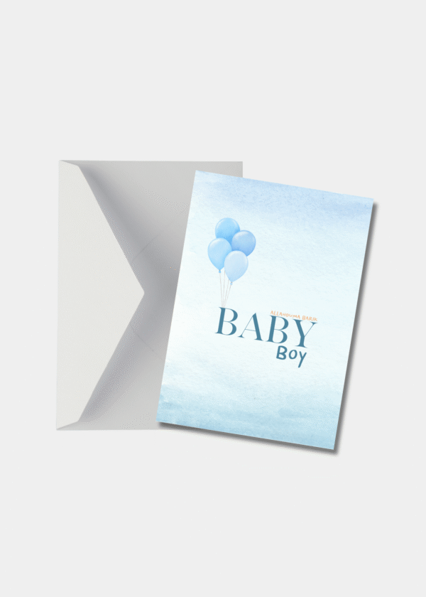 Baby boy geboorte kaart