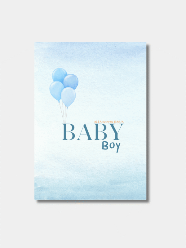Baby boy geboorte kaart