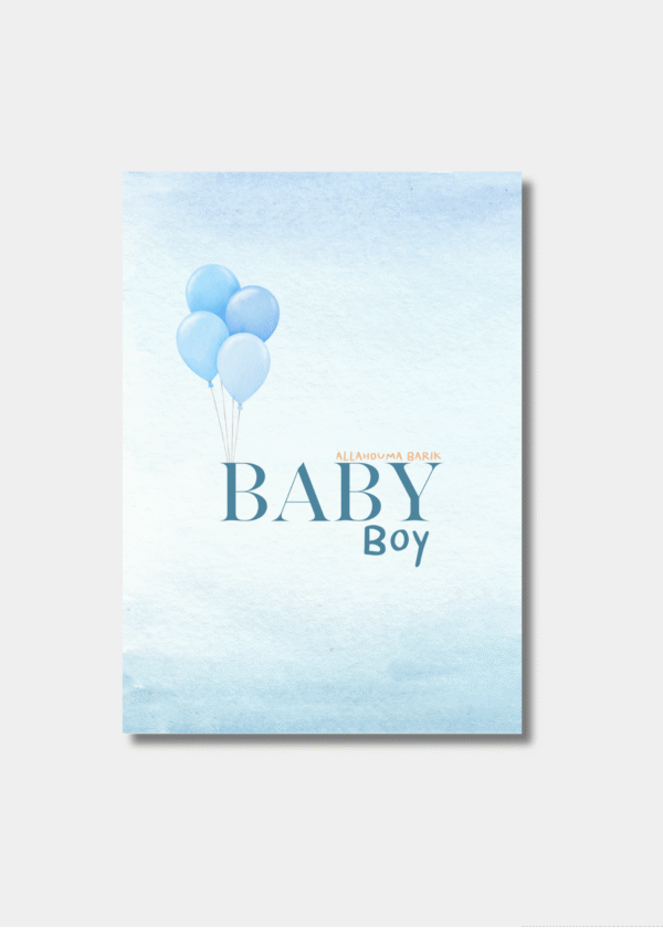 Baby boy geboorte kaart