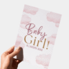 Baby girl geboorte kaart