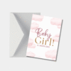 Baby girl geboorte kaart
