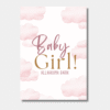 Baby girl geboorte kaart
