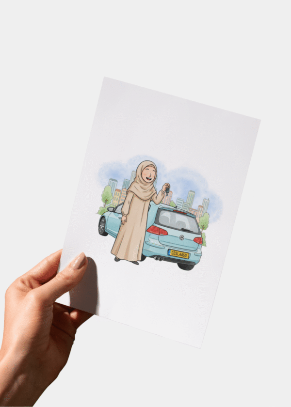 Meid! Je hebt je rijbewijs behaald!!