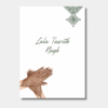 Wenskaart hennafeest met Amazigh tekst 'Lala Tasrith Nagh' (Onze Bruid) en henna-handen.