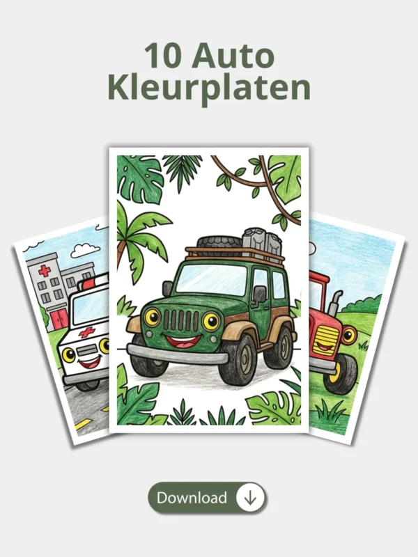 Gratis 10 Auto Kleurplaten Gratis 10 Auto Kleurplaten